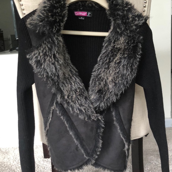 Say What? Jackets & Blazers - Faux fur jacket